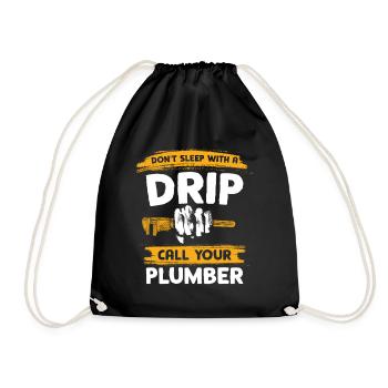 Ne dormez pas avec des gouttes Appelez le plombier - Sac de sport léger - noir - Devant