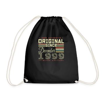 26 Year Anniversary | Original December 1999 - Drawstring Bag - black - Front