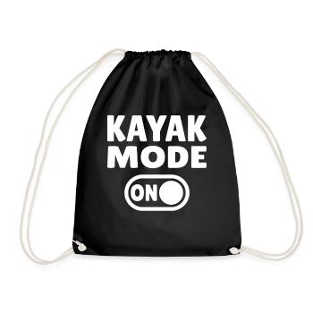 Mode kayak activé - Sac de sport léger - noir - Devant