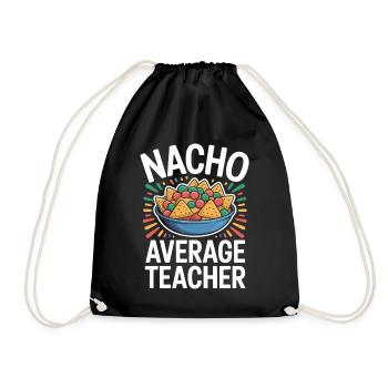 Nacho Enseignant Moyen Drôle Design - Sac de sport léger - noir - Devant