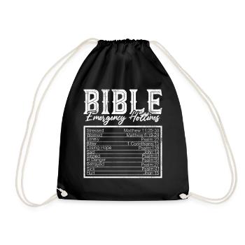 Jesus Christlich Katholiken Gläubiger Gottesdienst - Turnbeutel - Schwarz - Vorne