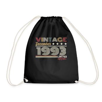 gift December 1993 - Drawstring Bag - black - Front