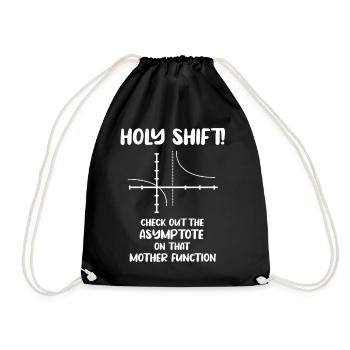 Math Nerd Students University Professor Mathematics - Drawstring Bag - black - Front