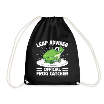 Frog Catcher Leap Adviser Frog - Turnbeutel - Schwarz - Vorne