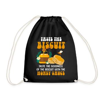 Biscuit au miel Délice d’abeille - Sac de sport léger - noir - Devant