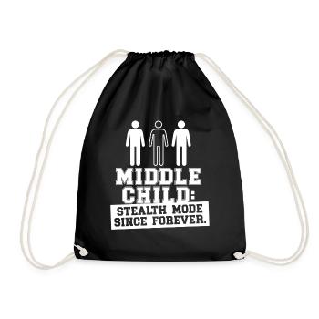 Milieu Enfant Milieu Frère Sœur - Sac de sport léger - noir - Devant