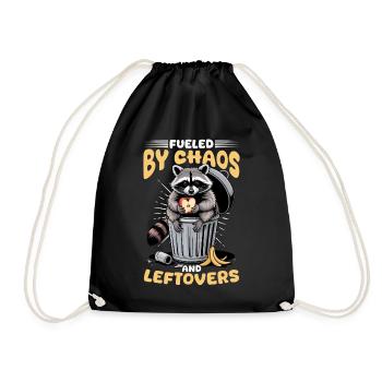 Drôle de raton laveur - Sac de sport léger - noir - Devant