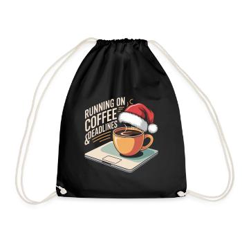 Humour de bureau de Noël - Sac de sport léger - noir - Devant