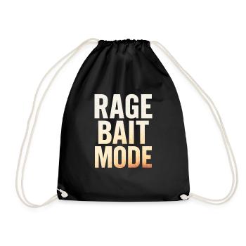 Mode appât enragé, dicton amusant - Sac de sport léger - noir - Devant