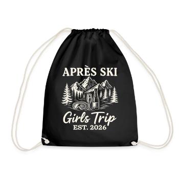 Après Ski Girls Trip 2026 - Drawstring Bag - black - Front