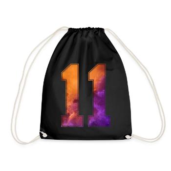 NO. 11 NUMBER 11 COLLEGE 11TH BIRTHDAY - Drawstring Bag - black - Front
