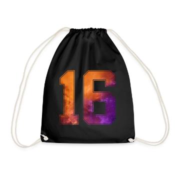 NON. 16 NUMÉRO 16 COLLÈGE 16E ANNIVERSAIRE - Sac de sport léger - noir - Devant