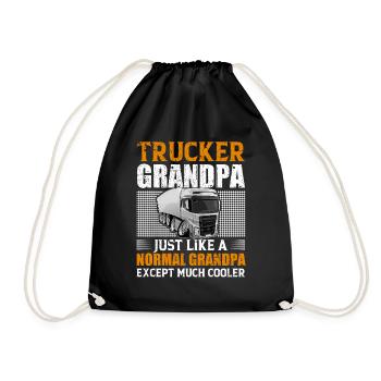 Chauffeur de camion Papi - Sac de sport léger - noir - Devant