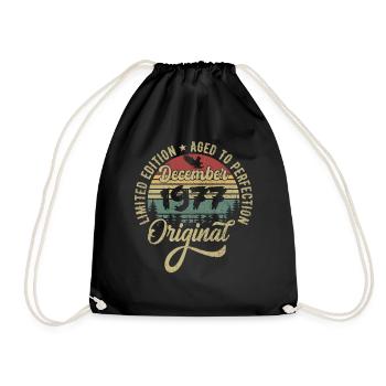 December 1977 - Legend since December 1977 - Drawstring Bag - black - Front