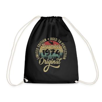 December 1974 - Legend since December 1974 - Drawstring Bag - black - Front