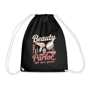 Vintage Beauty Werbung - Turnbeutel - Schwarz - Vorne