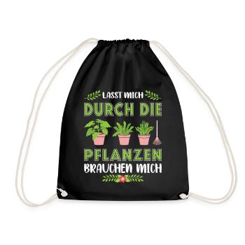 Garden Gardener Gardening Gardening Gardening Gardening - Drawstring Bag - black - Front