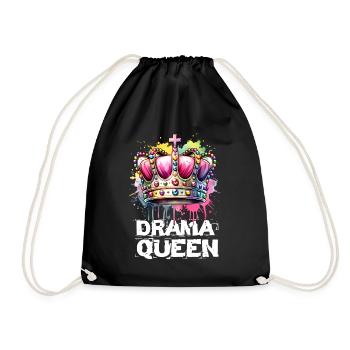 Königin Von Allem Mit Attitüde Und Stil - Drawstring Bag - black - Front