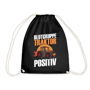 Farmer Farm Farmer Farmer Tractor - Drawstring Bag - black - Front