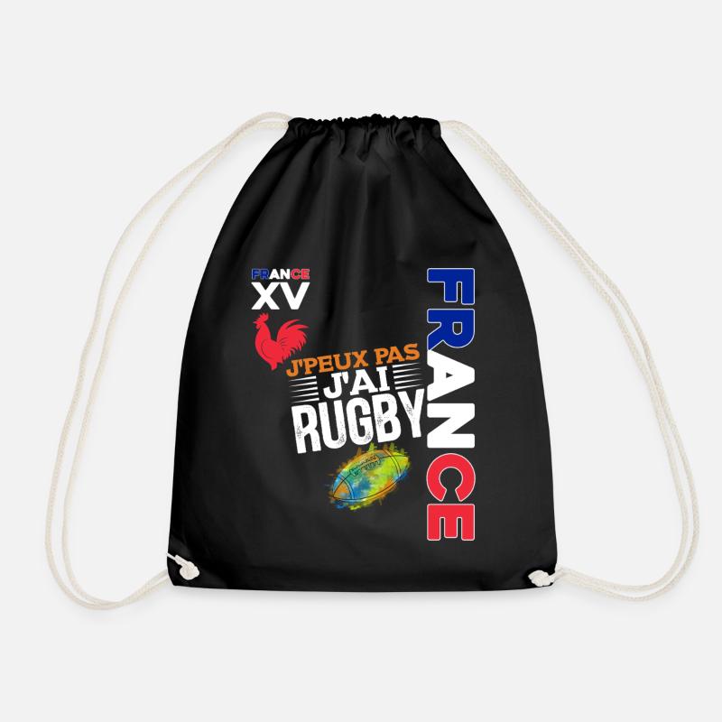 I Can't I Have Rugby Passion Rugby Player - Turnbeutel - Schwarz