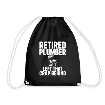 Un plombier à la retraite a laissé cette derrière lui - Sac de sport léger - noir - Devant