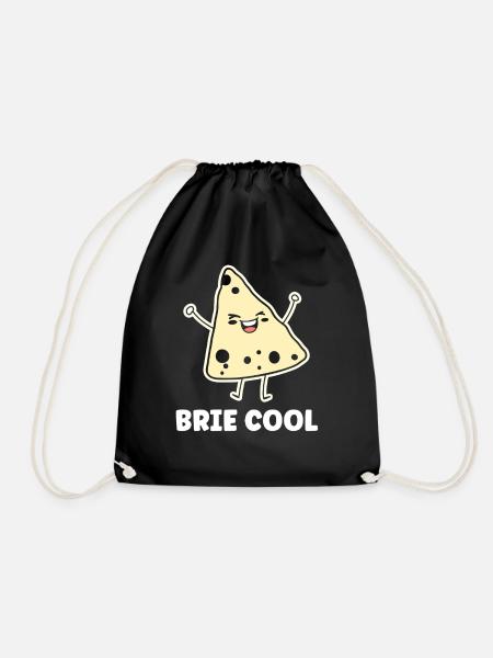 Humor Brie-Käse - Turnbeutel - Schwarz