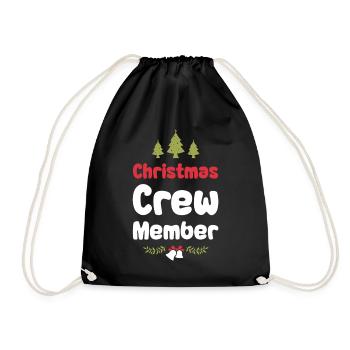 Weihnachten Crew Christmas - Drawstring Bag - black - Front