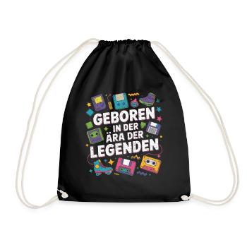 Geboren in der Ära der Legenden - Turnbeutel - Schwarz - Vorne