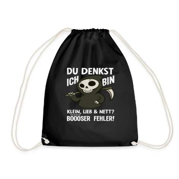 Bad mistake Little Grim Reaper - Drawstring Bag - black - Front
