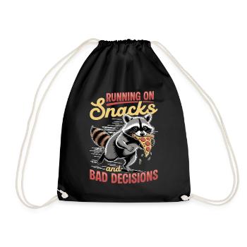 Drôle de raton laveur - Sac de sport léger - noir - Devant