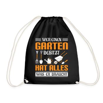 Jardinier Jardinage Jardinage Jardinage Jardinage - Sac de sport léger - noir - Devant