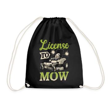Permis de tondre - Sac de sport léger - noir - Devant