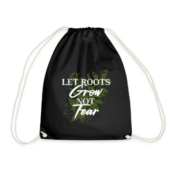 Humanité Égalité Laisser pousser les racines - Sac de sport léger - noir - Devant