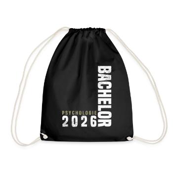 Psychology Bachelor 2026 - Drawstring Bag - black - Front