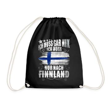Finlande - Sac de sport léger - noir - Devant