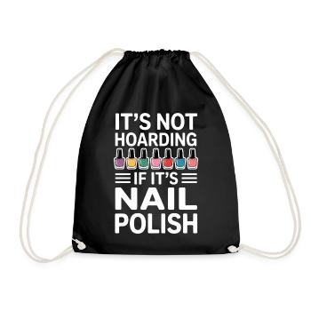Vernis à ongles Dire Pédicure Drôle Maincure Cadeau - Sac de sport léger - noir - Devant