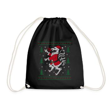 STYRIAN CHRISTMAS UGLY CHRISTMAS STYRIA - Drawstring Bag - black - Front