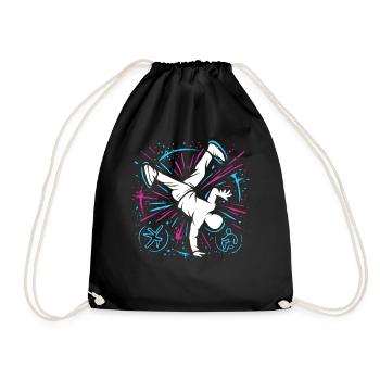 Breakdance Explosion – Streetstyle Dance - Drawstring Bag - black - Front