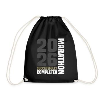 Marathon 2026 - Turnbeutel - Schwarz - Vorne