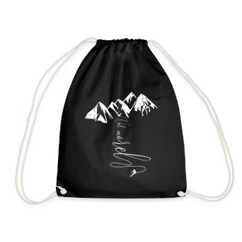 Valmorel Grand Domaine Ski Savoie Village Resort - Drawstring Bag - black - Front