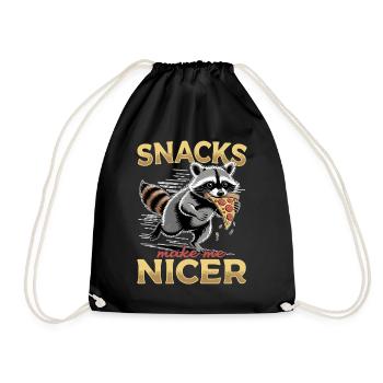Drôle de raton laveur - Sac de sport léger - noir - Devant