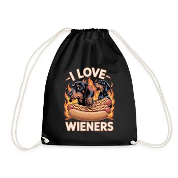 I Love Wieners Unwearable Bootleg - Sac de sport léger - noir - Devant