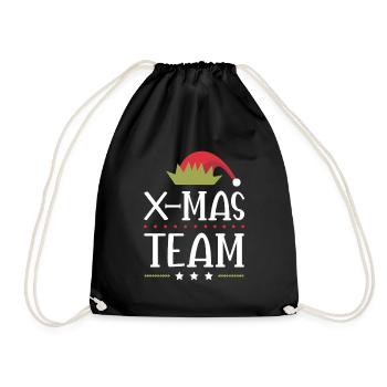 X-Mas Squad - Drawstring Bag - black - Front