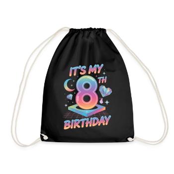 It's My 8th Birthday K-Pop Aesthetic - Turnbeutel - Schwarz - Vorne