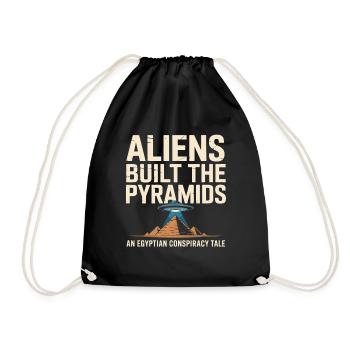 Les extraterrestres ont construit les pyramides : une pyramide égyptienne - Sac de sport léger - noir - Devant