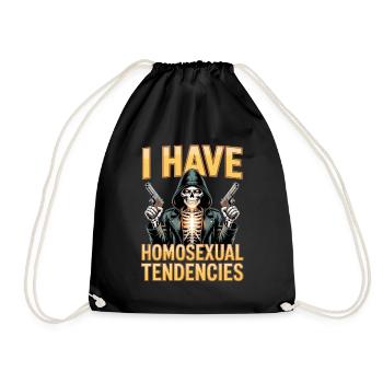 J’ai des tendances homosexuelles Bootleg inportable - Sac de sport léger - noir - Devant