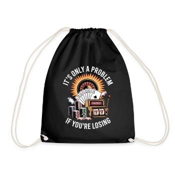 Ce n’est un problème que si vous perdez des vêtements - Sac de sport léger - noir - Devant