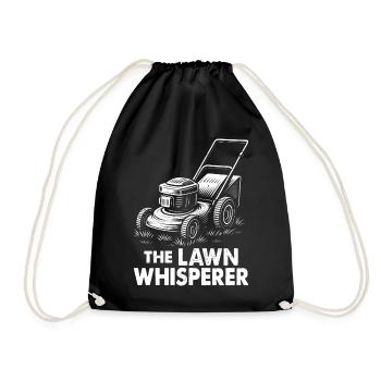 Le chuchoteur de pelouse - Sac de sport léger - noir - Devant