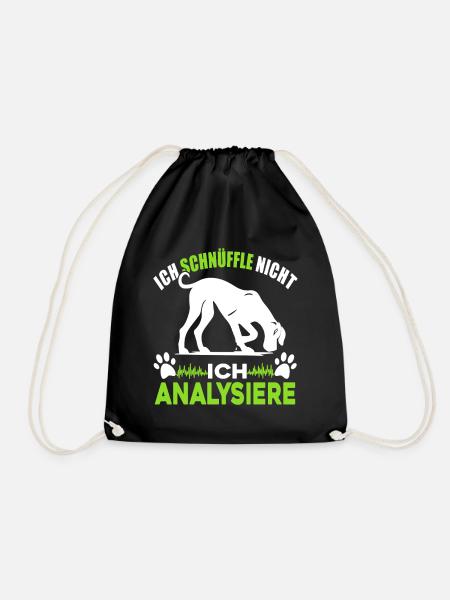 Ich schnüffle nicht - ich analysiere - Turnbeutel - Schwarz