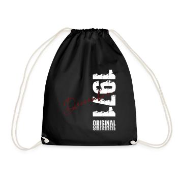 55e anniversaire Original Décembre Né en 1971 - Sac de sport léger - noir - Devant